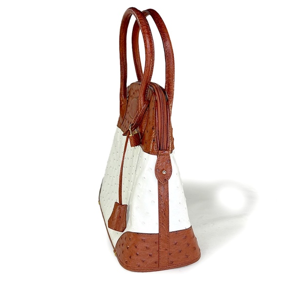 Vintage Women's Classic Bugatti Purse Bag in Ostrich Leather made in S Africa - Picture 5 of 10